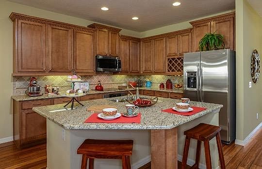 Kitchen with Island (shown for demo only)