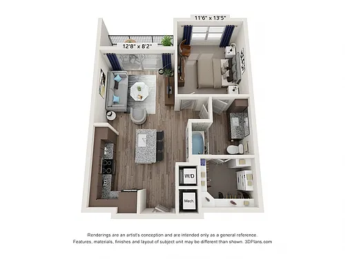 Floor plan A1 and A1S
