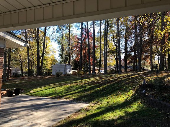 backyard view from carport