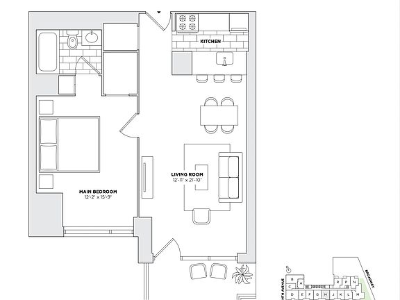2nd image of 235 W 56th St APT 14H