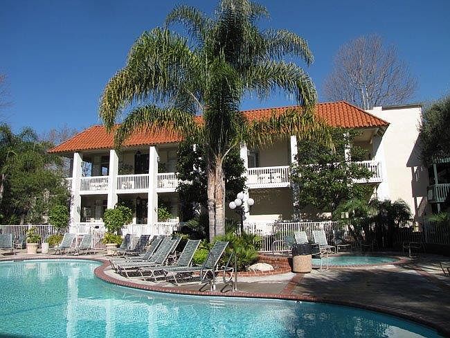 2 beautiful pools and spa in addition to multiple water features.