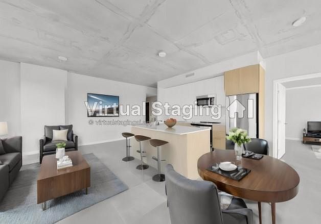 Living room staged