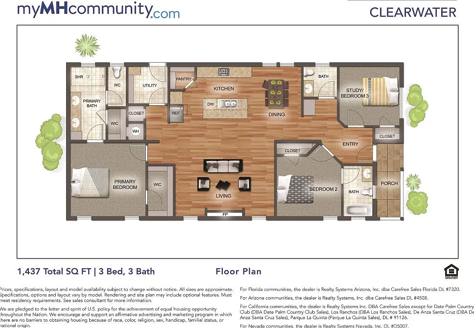 3 bed, 2.5 bath, 1460 sqft, $1,499 — Photo 2