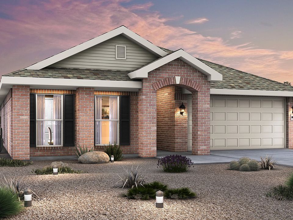 Mitzy floor plan at dusk