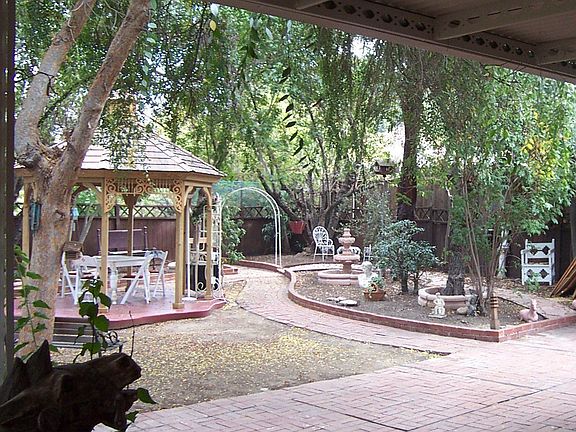gazebo and spacious yard