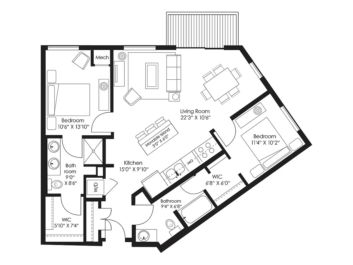 Floor plan B3
