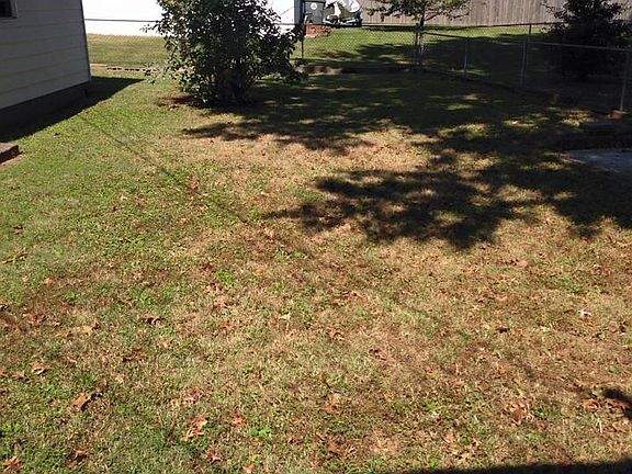 Fenced back yard