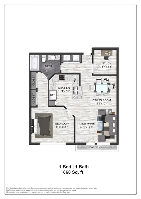 Floor plan A3S Renovated