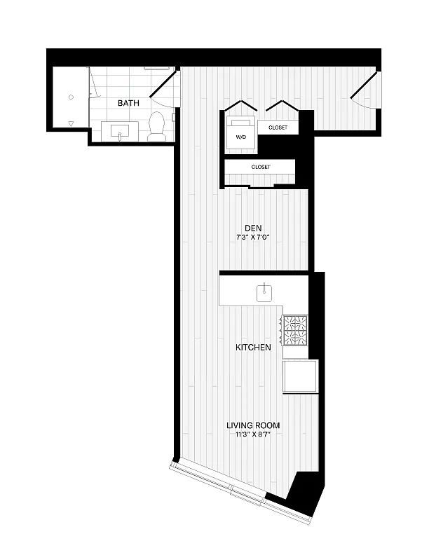 Floor plan Studio-1A-4