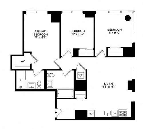 Floor plan 3B Penthouse South