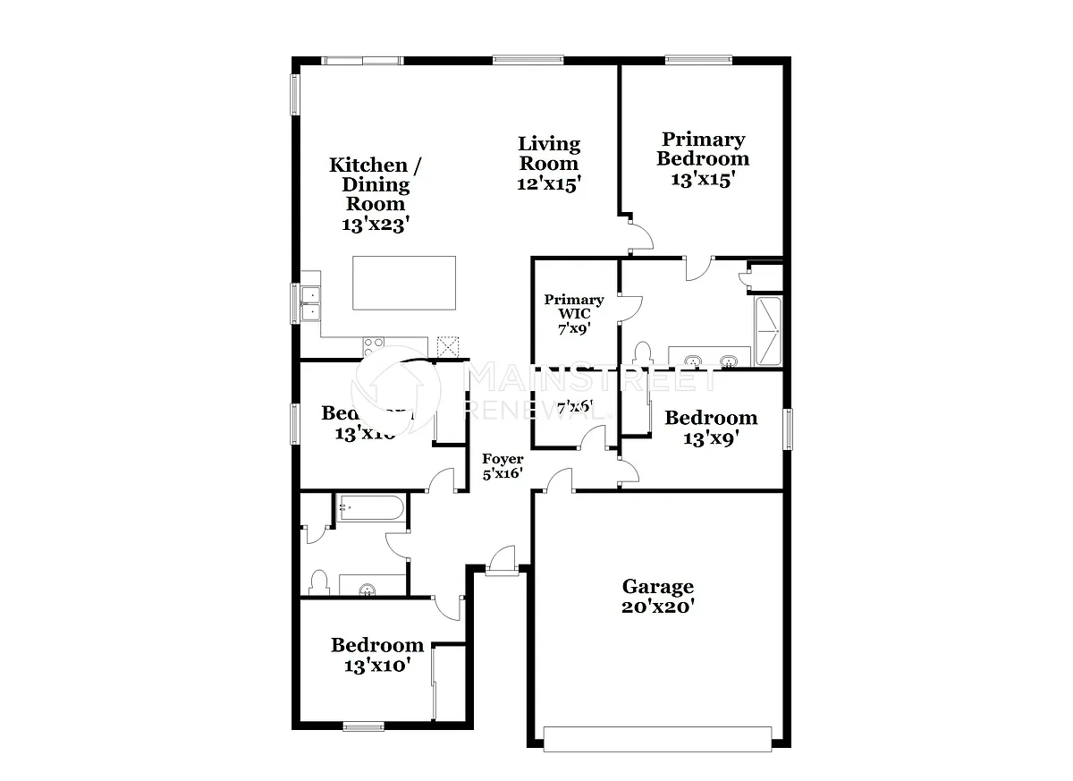Floor Plan - 2859 Mosshire Cir