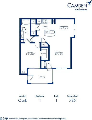 Floor plan Clark