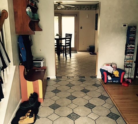 Foyer entrance into Living Room