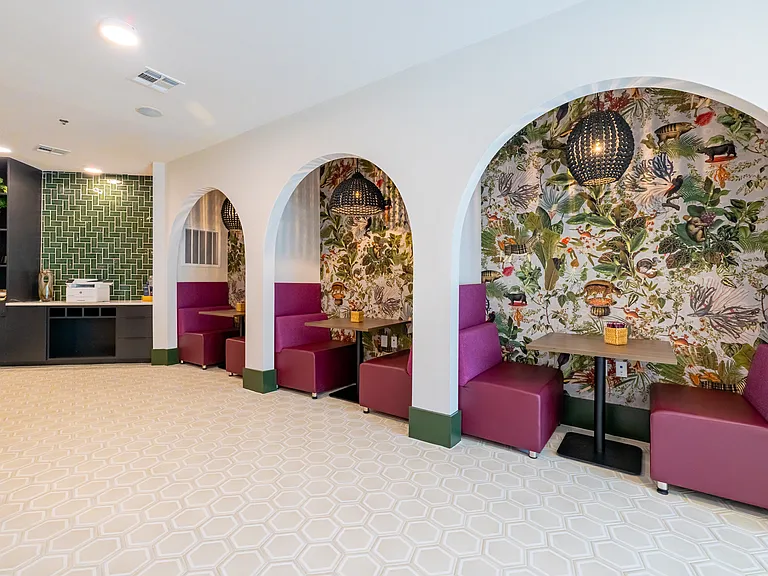 Stay productive in a modern coworking space.
