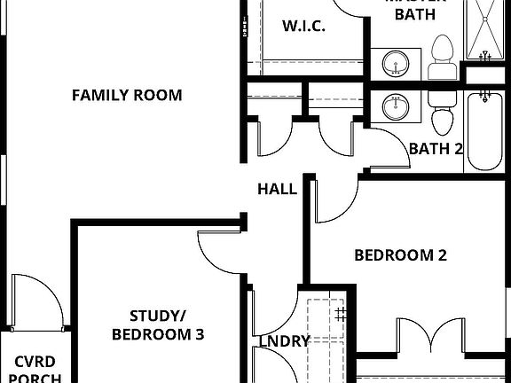The Hawthorn is a beautiful one-story home.