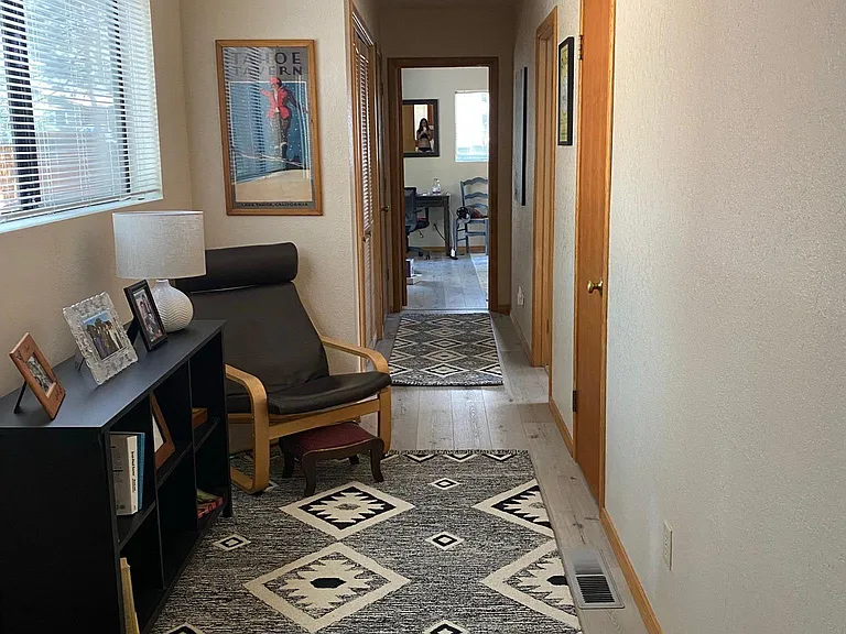 Hallway - front room looking to back Master Bedroom