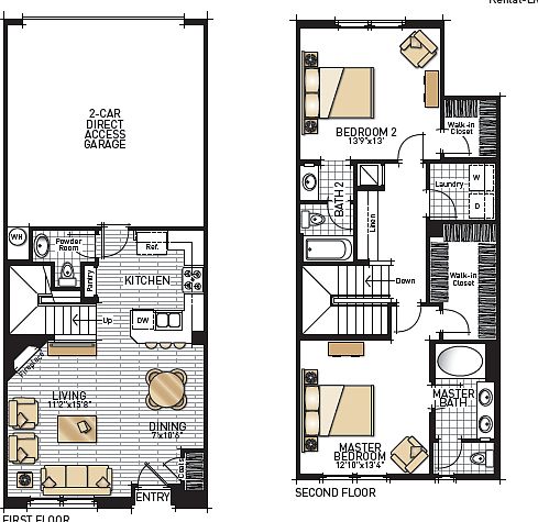 Dual Master Floor Plan!