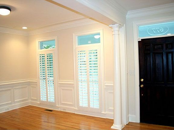 Front entry and dining room