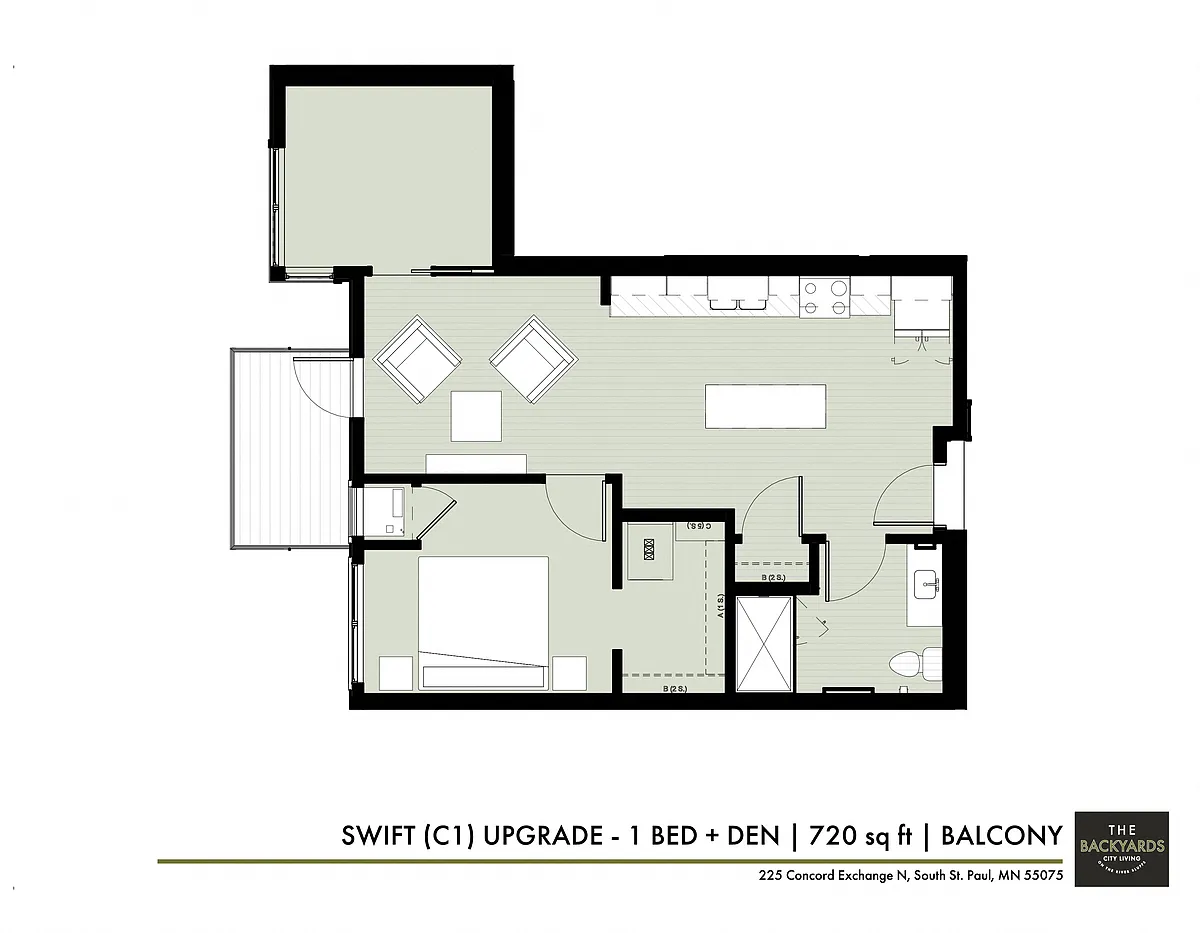 Floor plan The Backyards - Swift (C1) - Upgrade