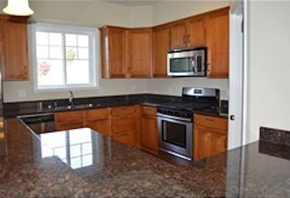 SS appliances and granite counter tops