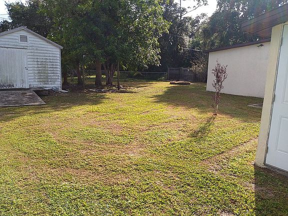 Fenced Back Yard with large 