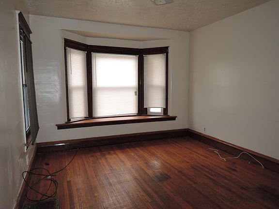 Living room with bay window