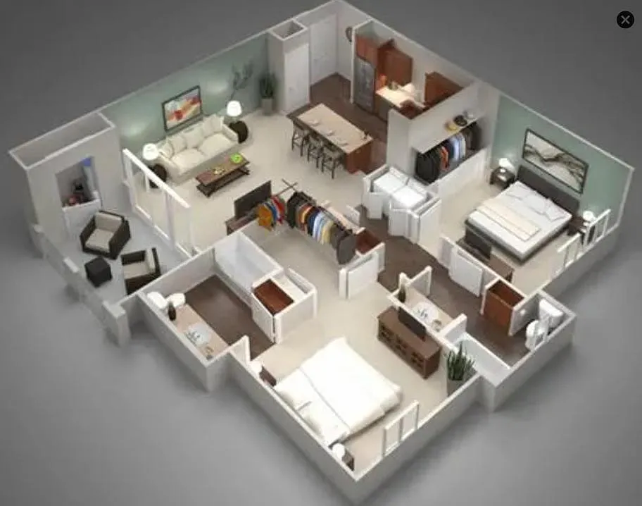 Floor plan 2X2-1252