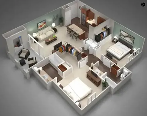 Floor plan 2X2-1252