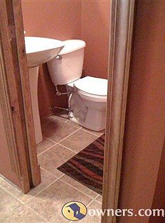 Half bath in entryway