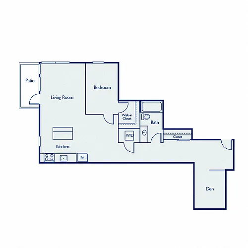 Floor plan A1R + den
