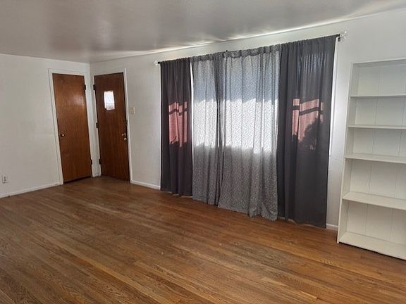 Living room facing front of house