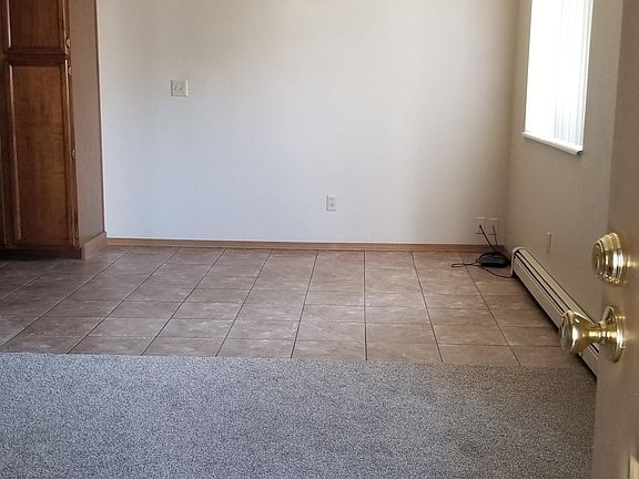 Entry door looking at dining room