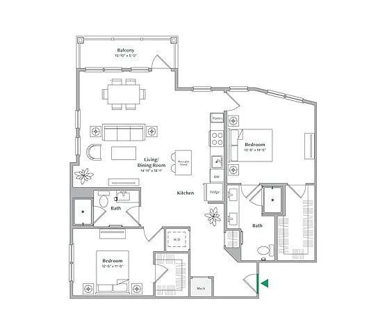 Floor plan B6