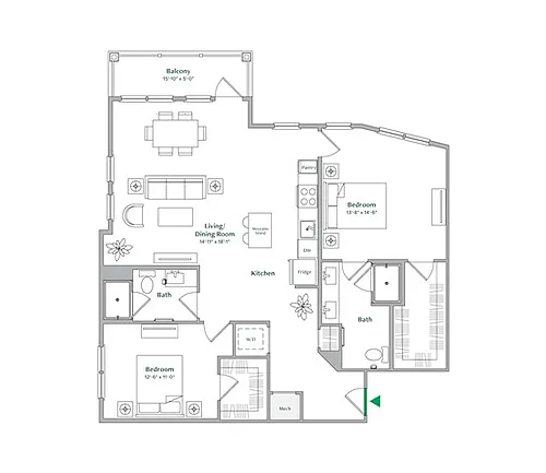 Floor plan B6
