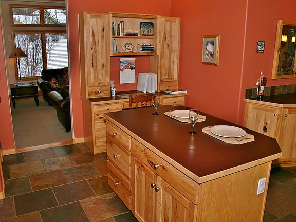 Island seating in Kitchen