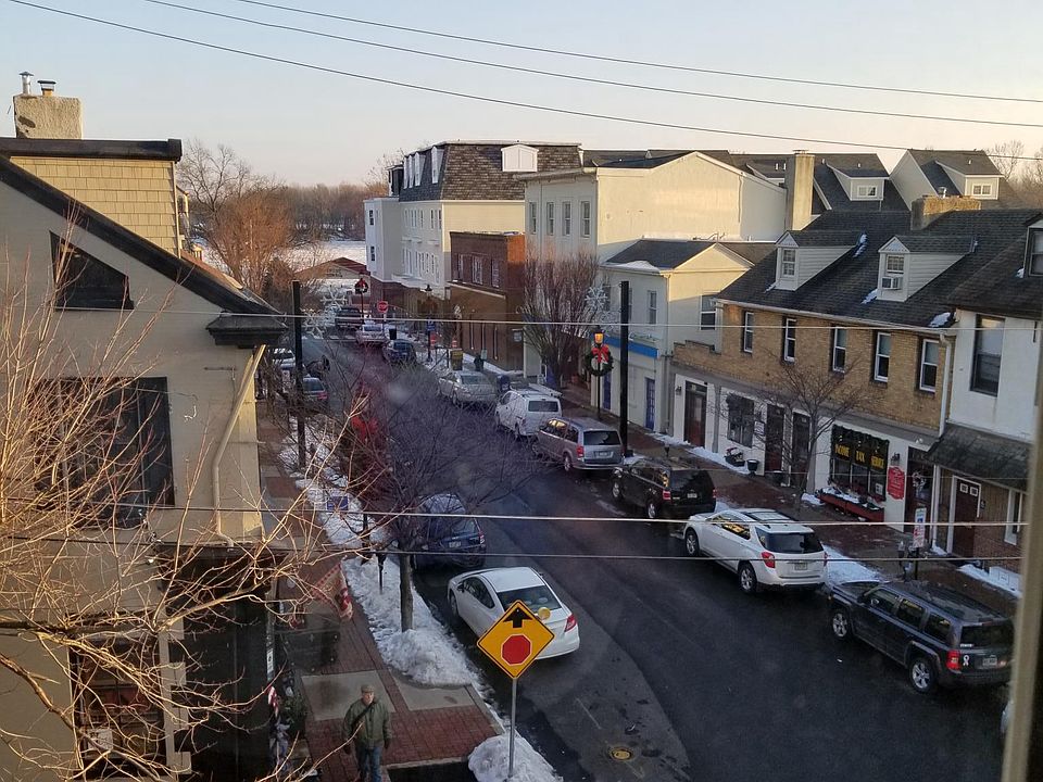 View of Mill St & River