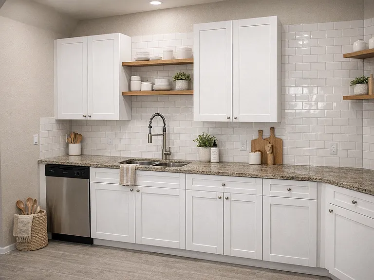 Kitchen with AI furnishings.