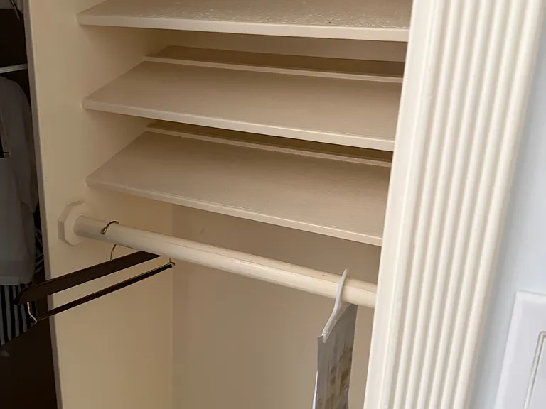 Downstairs closet