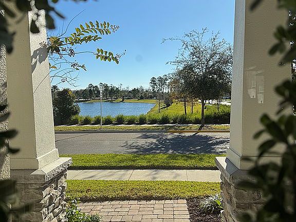 Water view front porch