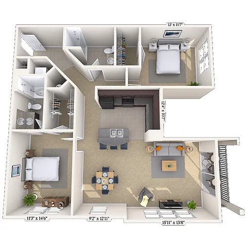 Floor plan The Cornell