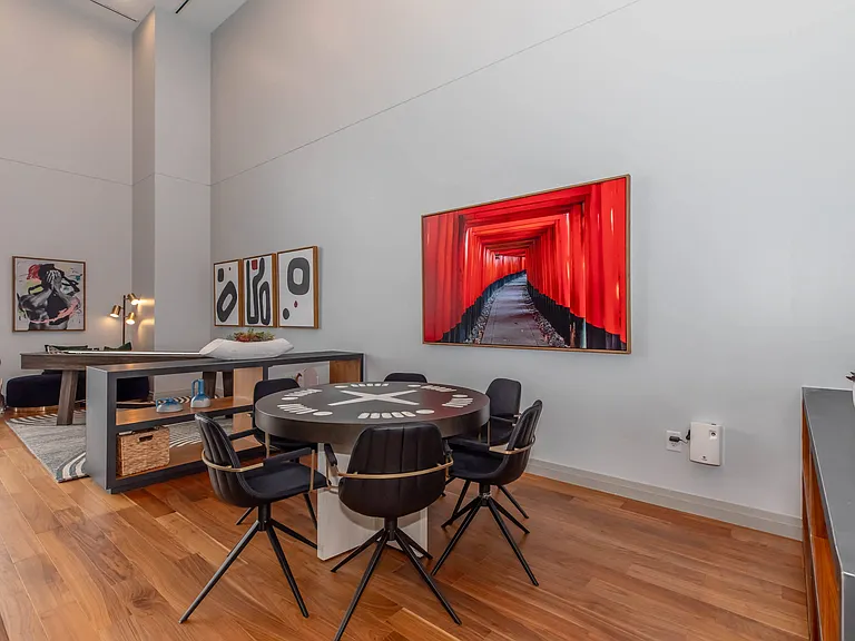 Resident Lounge with Dining Areas, TVs & Fireplaces