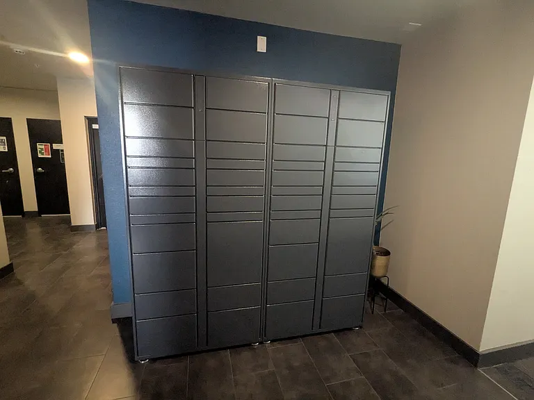 Amazon lockers in lobby