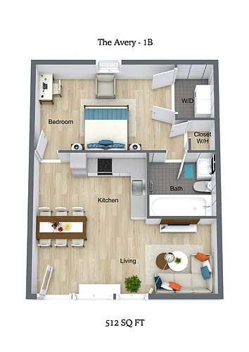 Floor plan One Bedroom Floor Plans