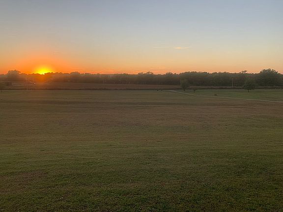 Evening sunset front porch