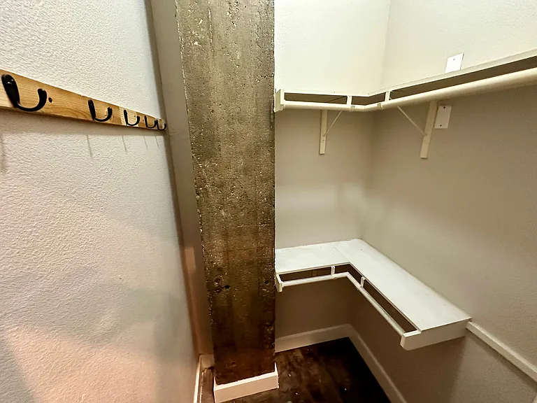 Walk in closet master bedroom