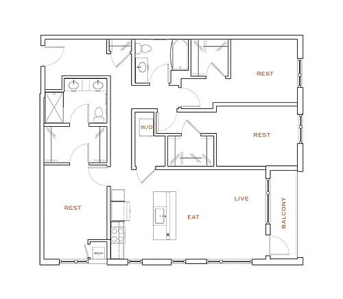 Floor plan E1