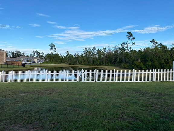 Beautiful view of pond, and a family of deer that visits.