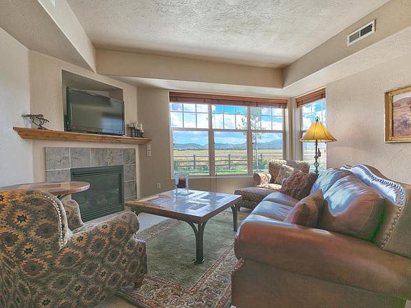 Gas Fireplace with Ski Resorts and Swaner Reserve views from the living room