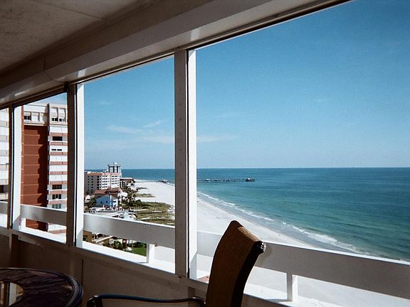 Beach view from fifty foot wrap around deck 