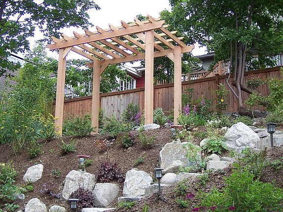 Back yard pergola